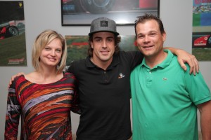 Fernando Alonso cool calm and very socialble at Kart-O-Mania